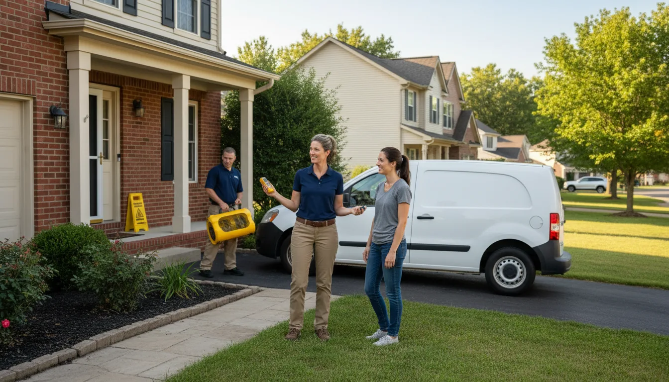 Residential water damage restoration in Eighty Four, PA
